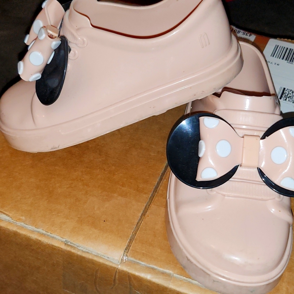 Mini Melissa Girls Minnie Shoes Light Pink